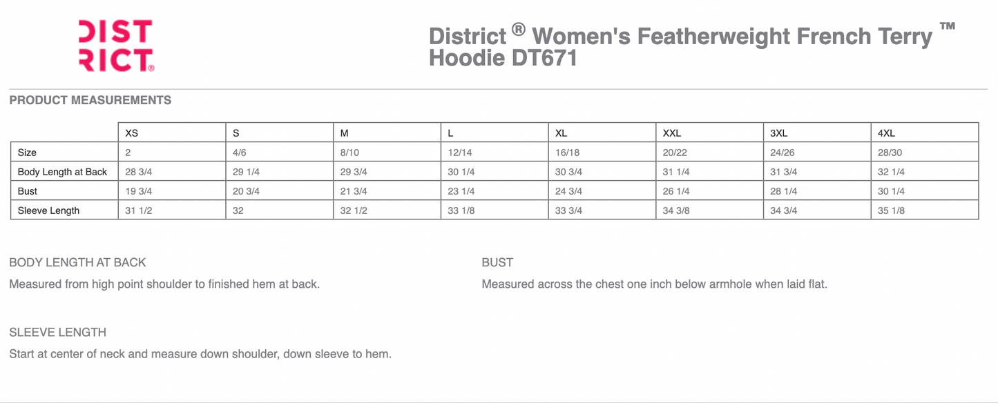 Women's French Terry Hoodie